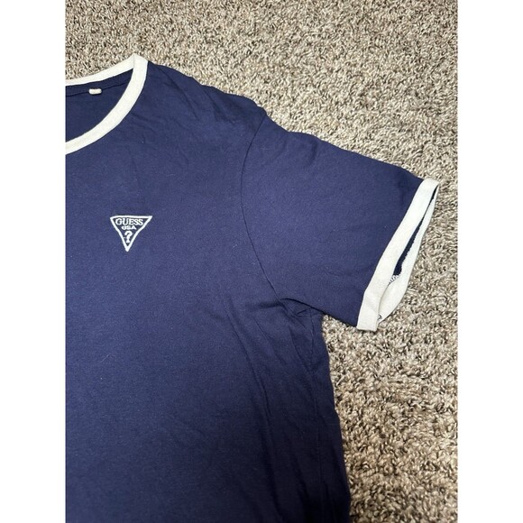 GUESS Los Angeles Men's L Short Sleeve T-Shirt Embroidered Logo - Picture 6 of 6